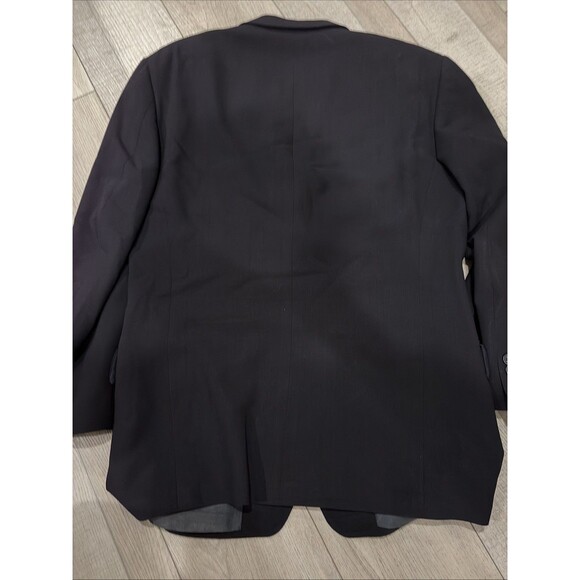 Ermenegildo Zegna Suit Jacket Mens 42S Black Wool Soft Designer Switzerland - Picture 11 of 14